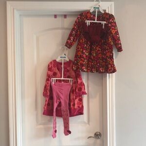 Two 3T dresses from Le Top and Gymboree